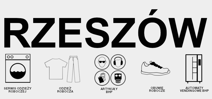 Serwis odzieży roboczej, Odzież robocza, Obuwie robocze, Rękawice robocze, artykuły BHP, Automaty vendingowe BHP – Rzeszów
