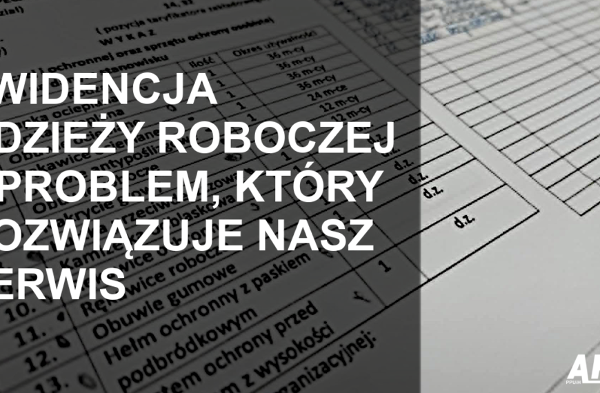 Ewidencja odzieży roboczej
